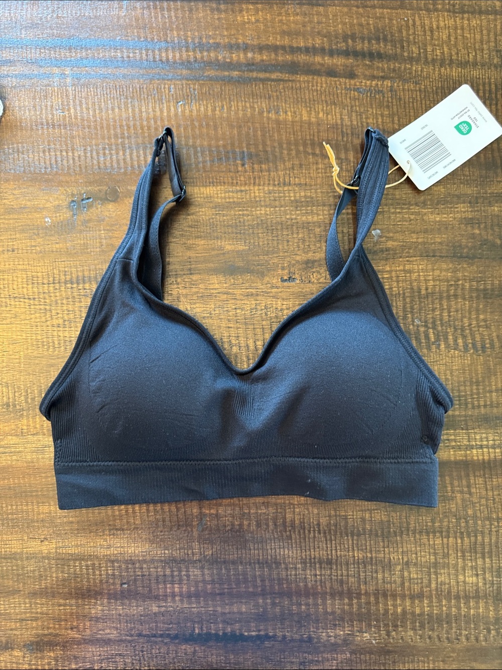 Serra Wireless Black Seamless Bra